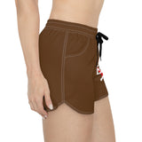 Beast Attire Women's Brown Casual Shorts (AOP)