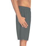 Beast Attire Men's Grey Board Shorts (AOP)