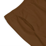 Beast Attire Men's Brown Board Shorts (AOP)