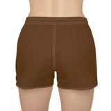 Beast Attire Women's Brown Casual Shorts (AOP)