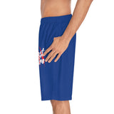 Beast Attire Men's Blue Board Shorts (AOP)