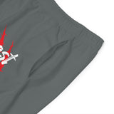 Beast Attire Men's Grey Board Shorts (AOP)