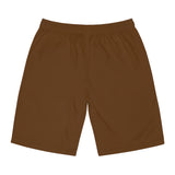 Beast Attire Men's Brown Board Shorts (AOP)