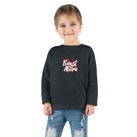 Beast Attire Toddler Long Sleeve Dark Tee