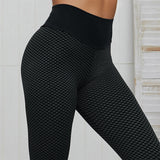 Seamless Patchwork Print High Waist Leggings