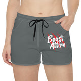 Beast Attire Women's Grey Casual Shorts (AOP)